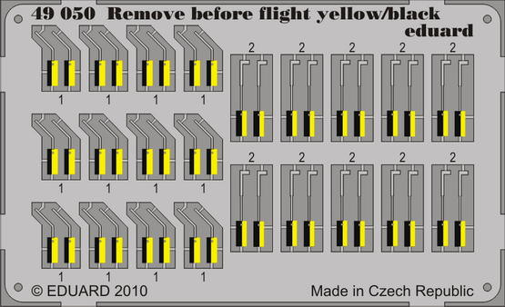 Eduard 49050 Remove before flight - yellow/black