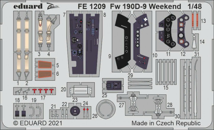 Eduard FE1209 Fw 190D-9 Weekend (EDU) 1/48