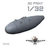 77Propeller 77PRP755 Bf 109G External Fuels Tanks - Variant B 1/32