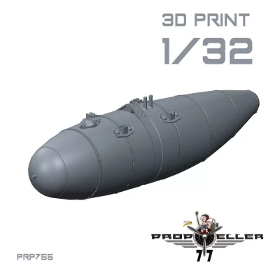 77Propeller 77PRP755 Bf 109G External Fuels Tanks - Variant B 1/32