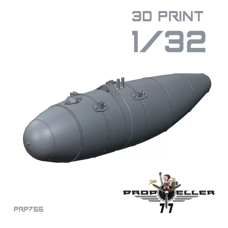 77Propeller 77PRP755 Bf 109G External Fuels Tanks - Variant B 1/32