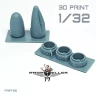 77Propeller 77PRP755 Bf 109G External Fuels Tanks - Variant B 1/32