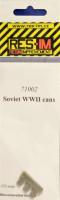RES-IM RESIM71002 1/72 Soviet WWII cans (3 pcs.)