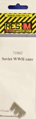 RES-IM RESIM71002 1/72 Soviet WWII cans (3 pcs.)
