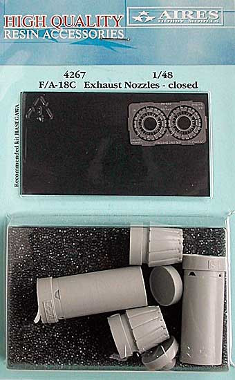 Aires 4267 F/A-18C Hornet exhaust nozzles - closed position 1/48