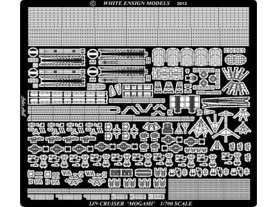 White Ensign Models PE 7113 IJN MOGAMI HEAVY CRUISER/AIRCRAFT CRUISER 1/700