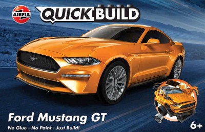 Airfix J6036 Ford Mustang GT QUICK BUILD Blue NEW TOOL