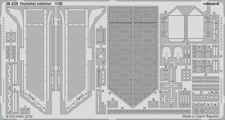 Eduard 36428 SET Hummel exterior (TAM) 1/35