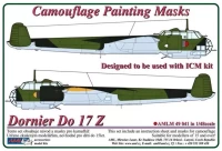 AML AMLM49041 Camouflage masks Dornier Do 17 Z 1/32