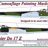 AML AMLM49041 Camouflage masks Dornier Do 17 Z 1/32