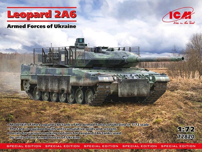 ICM 72820 Leopard 2A6 Armed Forces of Ukraine 1/72
