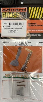 Eduard 672338 Brassin Bf 109G undercarriage legs BRONZE 1/72