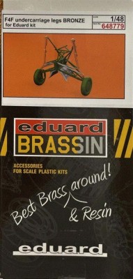 Eduard 648779 BRASSIN F4F undercarriage legs BRONZE (EDU) 1/48