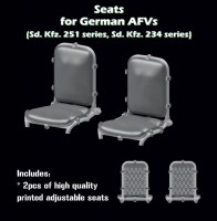 SBS Model 3D025 Seats for German AFV's (2 pcs.) 1/35