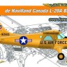 Miniwing Plastic MINI364 de Havilland Canada L-20A Beaver over America 1 kit boxed, 2 decal versions, canopy mask 1/144