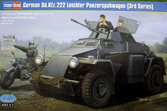 Hobby Boss 83816 Sd.Kfz.222 Leichter Panzerspahwagen (3rd Series) 1/35