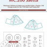Peewit M48022 Canopy mask MC.200 Saeta (ITAL/TAM) 1/48
