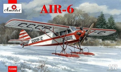 Amodel 72309 Самолет AIR-6 на лыжах