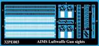 Aims AIMS32PE03 Luftwaffe Gun sights', containing 4x VE covered and 4x uncovered VE sights 1/32