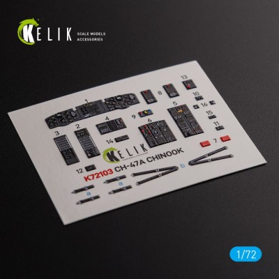 Reskit K72103 CH-47A Interior 3D (TRUMP) 1/72