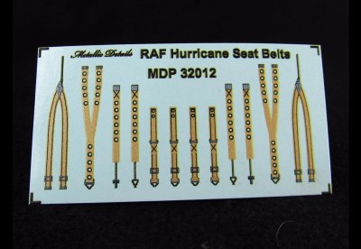 Metallic Details MDP32012 RAF Hawker Hurricane seat belts 1/32