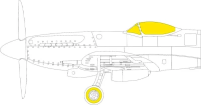 Eduard EX885 Mask Spitfire F Mk.XVIII (AIRF) 1/48