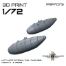 77 Propeller 77PRP-7073 Luftwaffe ext.fuel tanks 300 l - type 2 (2x) 1/72