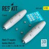 Reskit 32579 Mark 77 napalm bombs Mod.4,5 (2 pcs.) 1/32