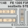 Eduard FE1305 F3F-2 seatbelts STEEL (ACAD) 1/48