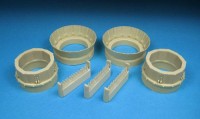 Barracuda Studios BCR32063 Heinkel He-219A-7 Uhu Open Cowl Flaps Set (designed to be used with Revell kits) 1/32