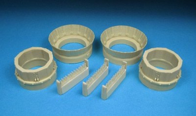 Barracuda Studios BCR32063 Heinkel He-219A-7 Uhu Open Cowl Flaps Set (designed to be used with Revell kits) 1/32