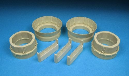 Barracuda Studios BCR32063 Heinkel He-219A-7 Uhu Open Cowl Flaps Set (designed to be used with Revell kits) 1/32
