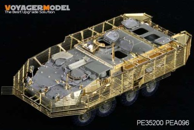 Voyager Model PE35200 Stryker M1126 w/Slat Armor (For AFV35126) (include Basic Upgrade Set, Slat Armor, Space Armor, Suspension cover) 1/35