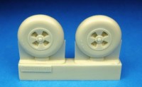 Barracuda Studios BCR48150 Hawker Tempest Mainwheels - Smooth Tread 1/48
