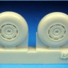 Barracuda Studios BCR48150 Hawker Tempest Mainwheels - Smooth Tread 1/48