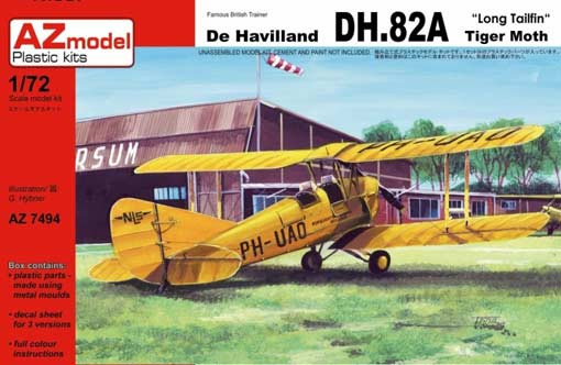 AZ Model 74094 De Havilland DH.82A Tiger Moth (3x camo) 1/72