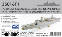 Pontos model 35016F1 USS San Antonio Class LPD Detail up set 1/350