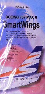 BOA Decals 44114 Boeing 737 MAX 8 SmartWings (ZVE) 1/144