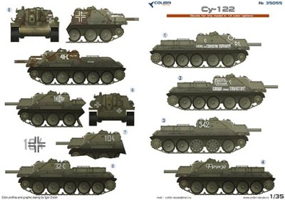 Colibri decals 35055 SU-122 1/35