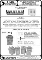 Master (Pl) G35072 Early small (50 round) ammunition cans CLOSED 1/35