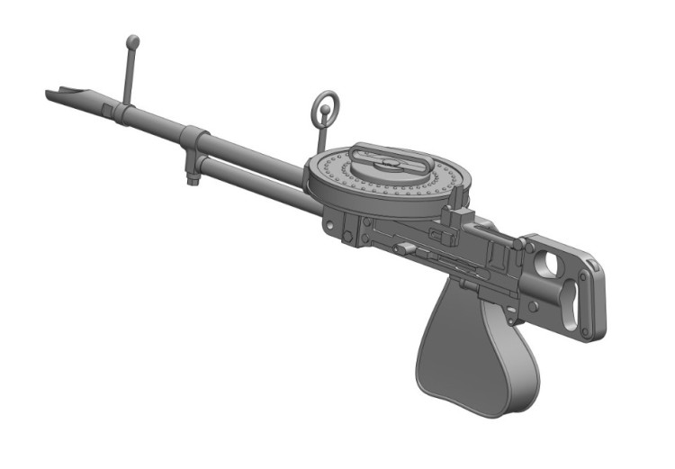 Art Scale 200-A72027 Vickers K - light machine gun, Great Britain, pre-war and WWII period, used among others in DB-7 Boston III (A-20G Havoc) 1/72