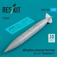 Reskit U72280 600 gallon centerline fuel tank A-10 (1 pc.) 1/72
