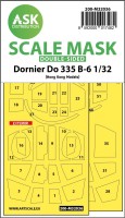 Art Scale 200-M32036 Dornier Do-335B-6 canopy frame paint masks (inside & outside) 1/32