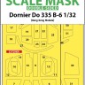 Art Scale 200-M32036 Dornier Do-335B-6 canopy frame paint masks (inside & outside) 1/32