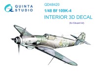 Quinta Studio QD48420 Bf 109K-4 (Eduard) 3D Декаль интерьера кабины 1/48