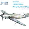 Quinta Studio QD48420 Bf 109K-4 (Eduard) 3D Декаль интерьера кабины 1/48