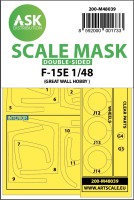 Art Scale 200-M48039 McDonnell F-15E wheels and canopy frame paint masks (inside & outside) 1/48