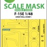 Art Scale 200-M48039 McDonnell F-15E wheels and canopy frame paint masks (inside & outside) 1/48