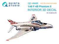 Quinta studio QD+48485 F-4B Phantom II (Academy) 3D Декаль интерьера 1/48