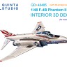 Quinta studio QD+48485 F-4B Phantom II (Academy) 3D Декаль интерьера 1/48